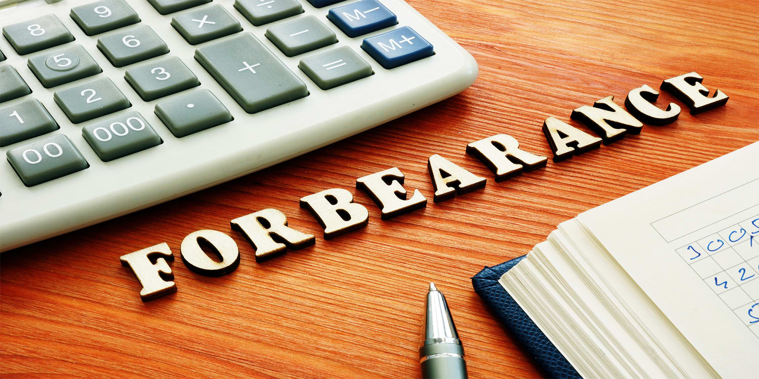 Mortgage forbearance concept, foreclosure moratorium
